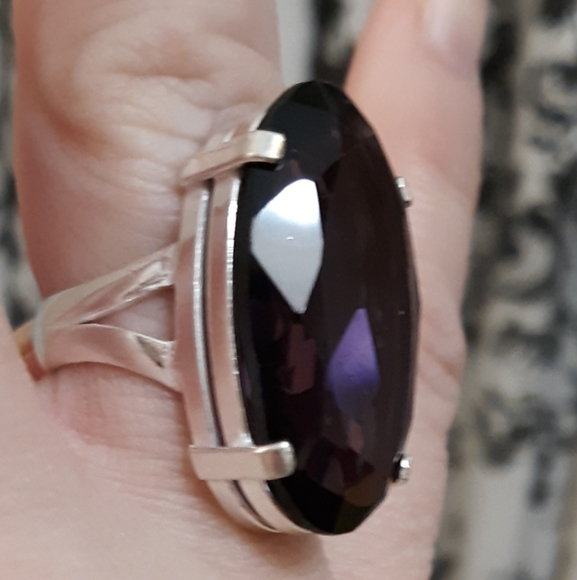 New Amethyst 925 Silver Ring. - Picture 4 of 7